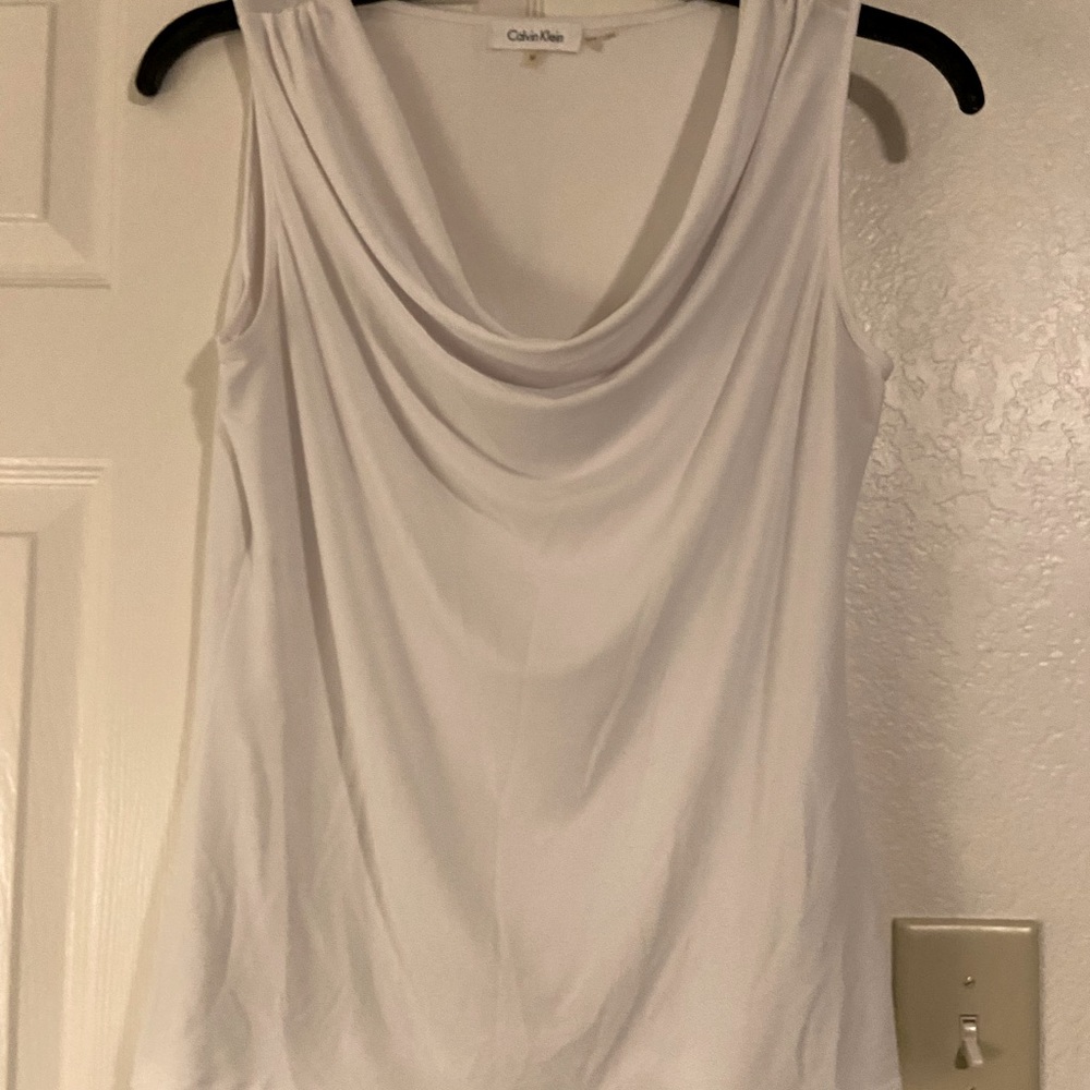 Casual blouse white, medium sizes by Calvin Klein.